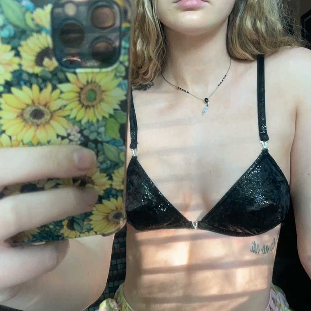 victorias secret vintage black bralette